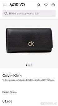 Dámska peňaženka Calvin Klein
