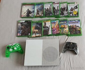 Xbox One S 1 TB + 2 ovladace + 12 hier