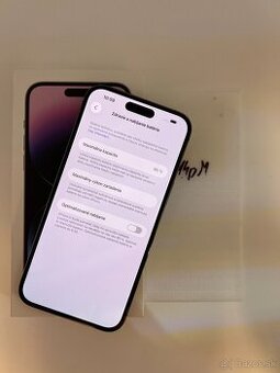 IPHONE 14 PRO MAX DEEP PURPLE 128GBZÁRUKA - VEĽMI PEKNÝ STAV