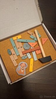 Drevená zatĺkačka hra+šablóna