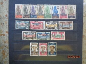 Poštové známky - KOLÓNIE - 15 foto