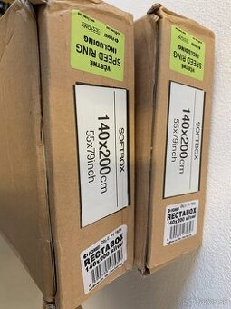 2× Fomei Recta Exclusive Softbox 140×200 S – profi softboxy