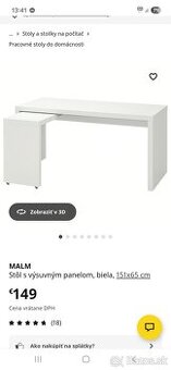 Pisaci stol Malm ikea