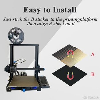 Vyhrievaná podložka, flexibilná tlačová podložka pre Lulzbot