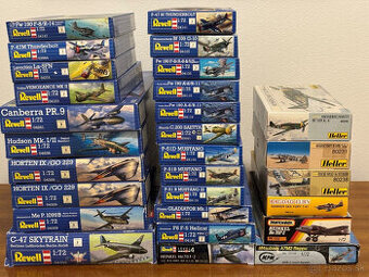 Plastikové modely lietadiel 1:72 a 1:144