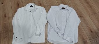 Biele chlapčenské spoločenské košele veľkosť 152