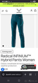 nohavice Dynafit Radical Infinium Hybrid