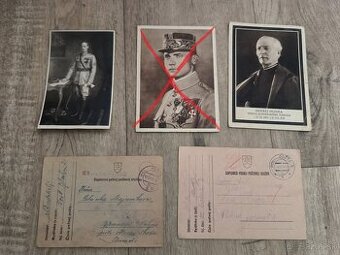 pohľadnice Slovenský štát, Hlinka, Štefánik, Rýchla divízia