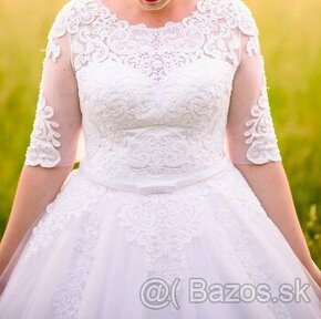 Svadobné šaty + závoj + 2x spodnička