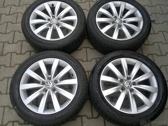 Elektrony VW 5x112 r17, letne pneu. 225/50 R17