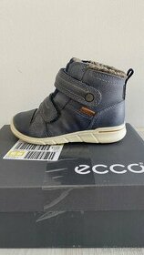 Zimné detské kožené topánky ECCO- Zateplené gore-tex