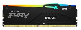 Nove 2x Kingston Fury Beast Black RGB, 16GB, DDR5