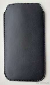 Nové kožené púzdro na smartfón, čierna farba, 17,2 x 9,3 cm - 1
