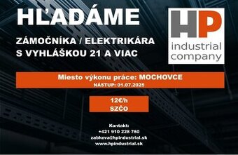 Zámočník/elektrikár Mochovce