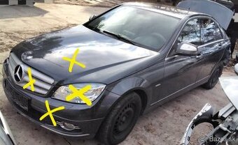 Mercedes C200 W204 2.2 CDI 2008 Predám MOTOR 646811, TRYSKY