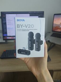 Nový bezdrôtový Bluetooth mikrofón Boya BY-V20