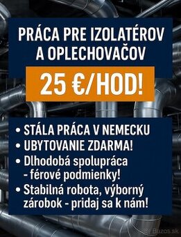 🔥Práca NEMECKO ,IZOLATÉR POTRUBÍ💥