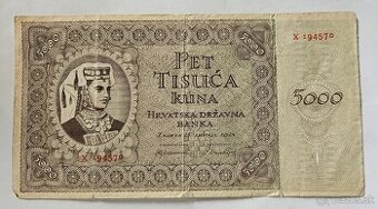 Zbierka historických bankoviek NDH (1941–1943)