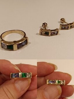 Zlatý prsteň a náušnice