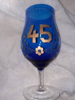 Pohar sklo jubileum 45