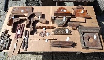 PREDÁM  DREVENÉ PRVKY NA HODINY,NÁBYTOK