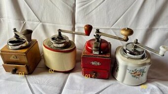 Starožitné mlynčeky na kávu