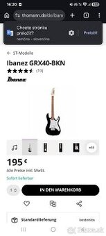 Ibanez gio-GRX  40BKN