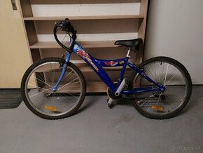 Detský bicykel Kenzel modrej farby, veľkosť kolies 24