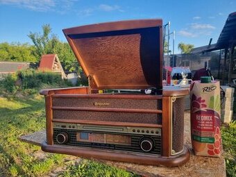 Moderné Retro Rádio ( LP Platňa, FM,MW, MC kazeta, CD, USB )