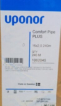 Rúrka pre podlahové kúrenie uponor comfort pipe plus 16x2,0