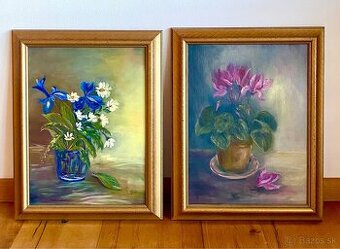 Staré krásné obrazy 2 kusy