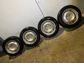 Plech disky 4x108 15” + zimne gumy 185/65R15 Peugeot Citroën