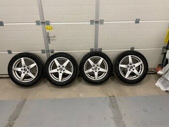Alu disky 5x112 Škoda ,VW R16 s zimné pneu Michelin