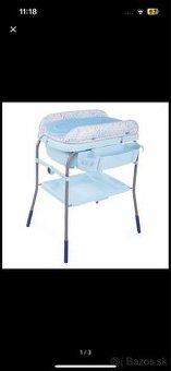 CHICCO Stolík prebaľovací s vaničkou Cuddle & Bubble - Ocean