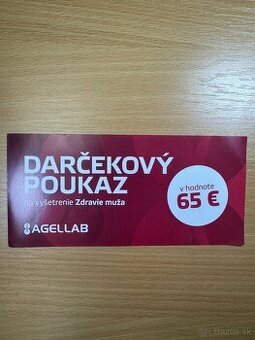 Poukaz na vyšetření zdraví muže AGELLAB v ceně 65 euro