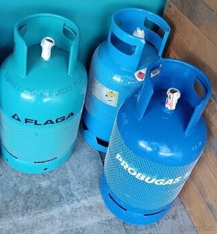 Predám 3 nové,plné 10kg propan-butanové fľaše