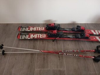 Pánske lyže 160cm, palice lyžiarky cca na nohy 9,5-10.