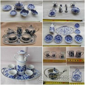 Cibulák MINIATÚRY krhla, likérová,jedálenská, čajová súprava