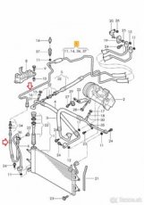 Hadica / trubka klimatizácie 6Q0820741