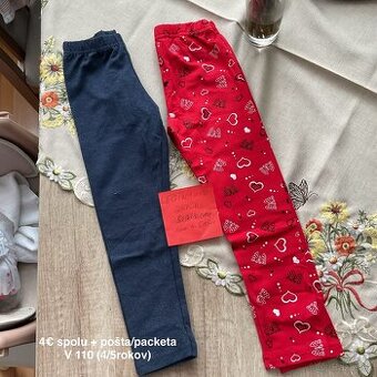 Predám legíny pre dievča v 110