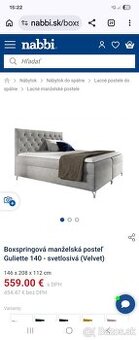 Predam bospringovú posteľ