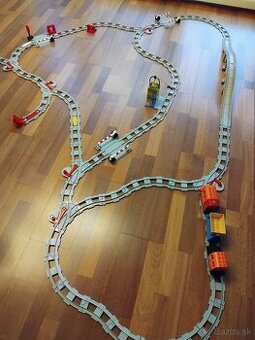 LEGO DUPLO vláčik–veľký set z viacerých balení, veľa koľají