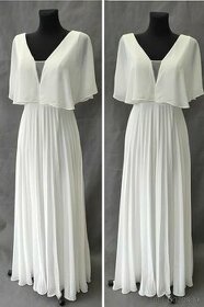 Jednoduché svadobné šaty veľ. 36 a 40