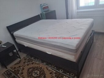 Posteľ 140x200 cm NOVÉ - Čisto drevené