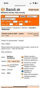 Pohoda 2025 podvodníčka
