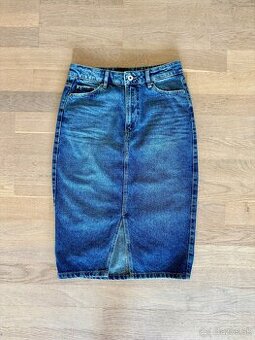 Dámska riflová midi sukňa veľkosť XS, zn. Mohito