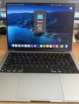 Predám MacBook Pro 14" M1 Pro, 16 GB RAM, 512 GB SSD