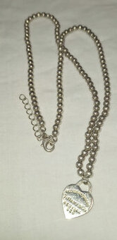 STRIEBRO NÁHRDELNÍK TIFFANY