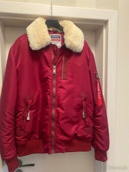 Pánska zimná bomber bunda s kožušinou