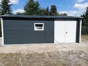 Plechová garáž 4x7m - 1
